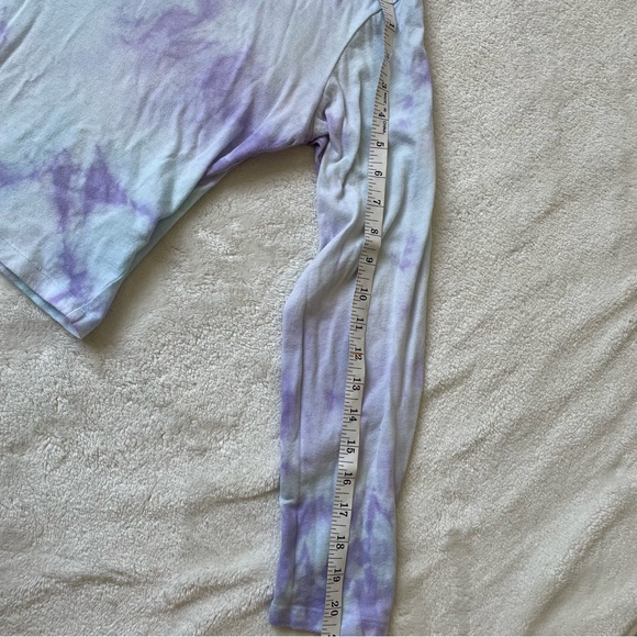 PINK Victoria’s Secret Pastel Tie-Dye Cropped Long Sleeve size Small - Picture 9 of 10